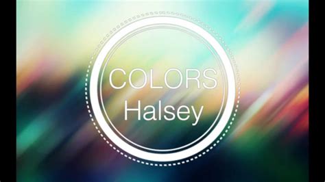 colors halsey lyrics karaoke